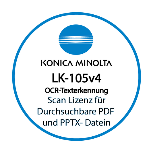 Konica Minolta - Scan Lizenz LK-105v4 - OCR Texterkennung