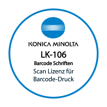 Konica Minolta - Scan Lizenz LK-106 - Barcode Schriften